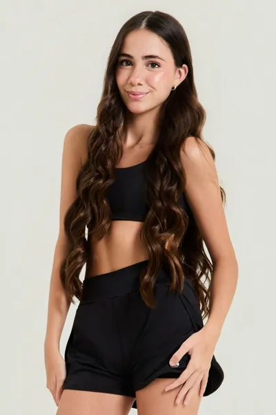 Conjunto Short Corrida Preto - GIRA