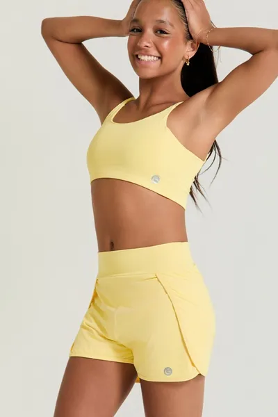 Conjunto Short Corrida Amarelo - GIRA Conjunto Short Corrida Amarelo - GIRA