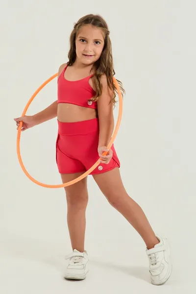 Conjunto Short Corrida Vermelho - GIRA