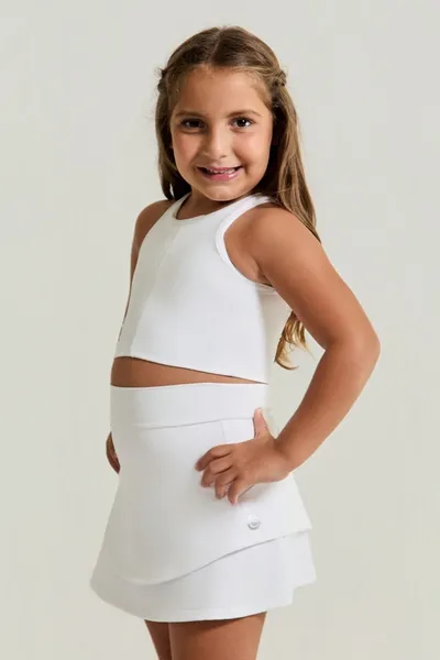 Conjunto Short Saia Branco - GIRA Conjunto Short Saia Branco - GIRA