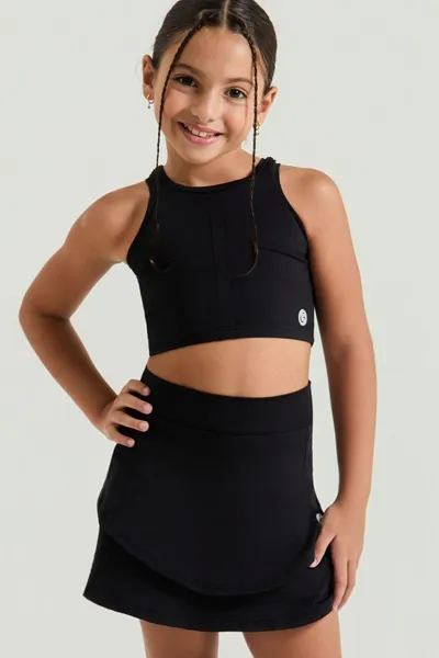 Conjunto Short Saia Preto - GIRA