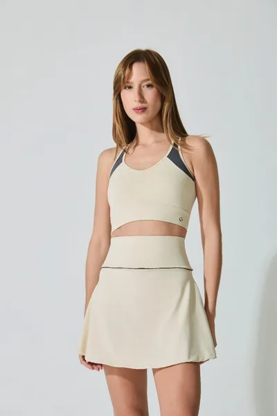 Short Saia c/ Vivo Off White | GAMANE IN PARIS