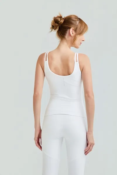 Calça Legging c/ Recortes Branco | FLEXION
