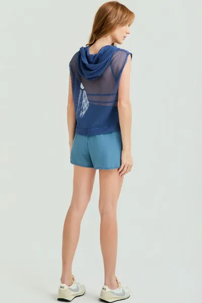 Colete Cropped Azul Petróleo | FLEXION