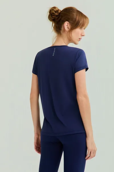 Blusa c/ Pesponto Na Frente Azul Marinho | FLEXION