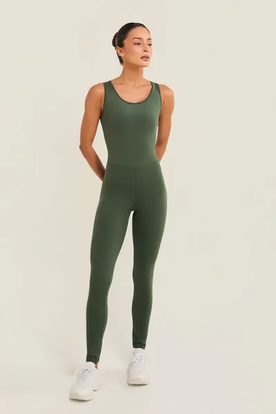  Macacão Longo c/ Detalhe Verde Militar | SUMMER HEAT