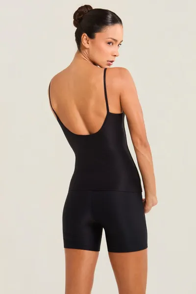 Camiseta Básica Alça Fina Preta | SUMMER HEAT