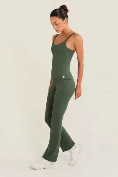  Calça Flare Verde Militar | SUMMER HEAT