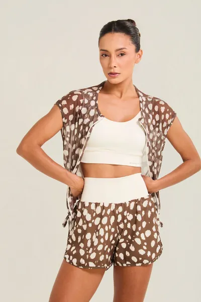 Colete Cropped Estampado | SUMMER HEAT