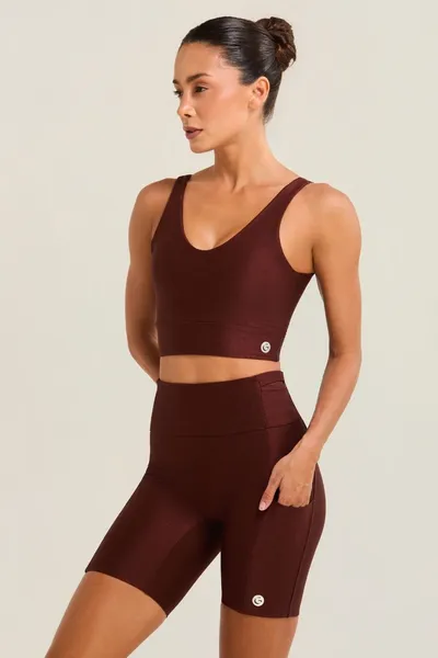 Top c/ Decote nas Costas Marrom | SUMMER HEAT