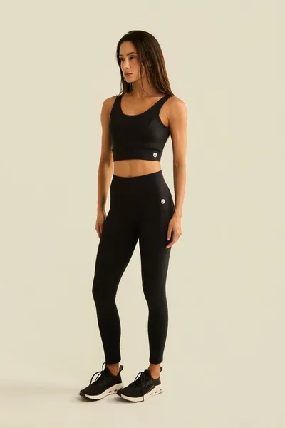 Calça Legging c/ Bolso Preto | METROPOLITAN