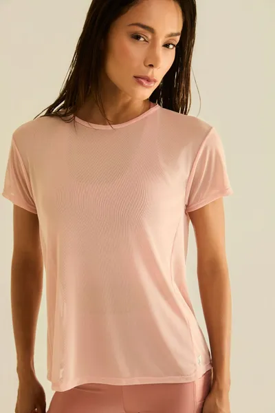 Blusa c/ Pesponto Na Lateral Rosê | METROPOLITAN