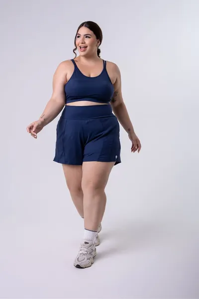 Short Corrida Plus Marinho | LINHA PLUS