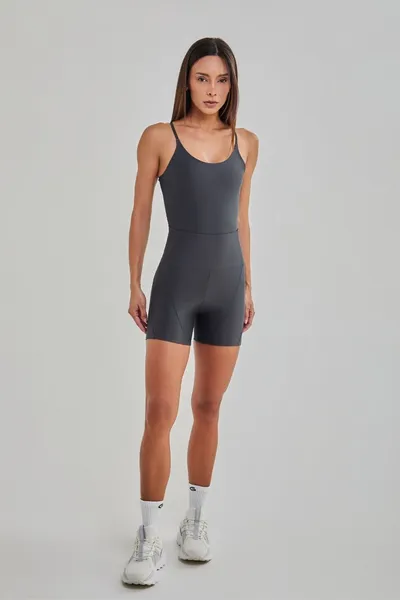 Short Curto c/ Bolso Grafite | ASCENT
