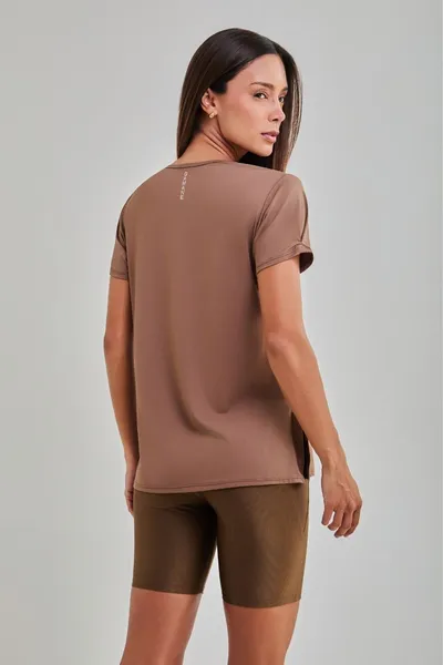 Blusa c/ Manga e Detalhe Marrom | ESCAPE