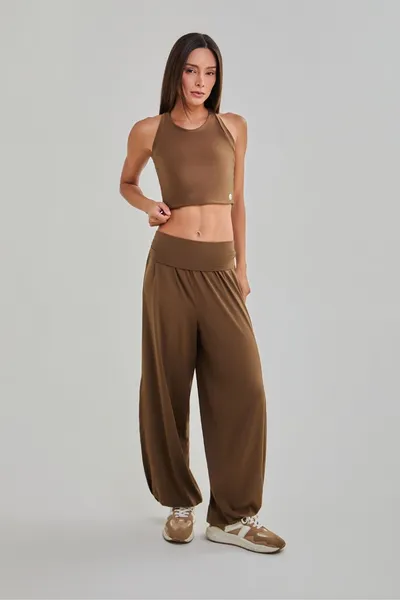 Top Cropped c/ Detalhe Marrom | ESCAPE
