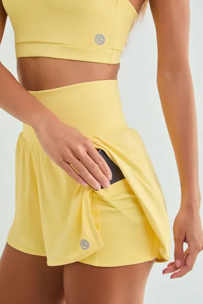  Short Corrida Amarelo | PEAK