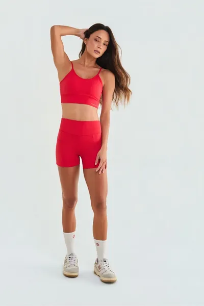 Top Alça Fina Vermelho | 