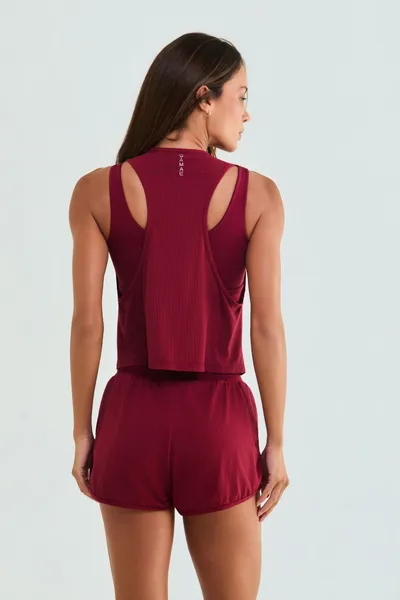 Camiseta Cropped Vinho | PEAK